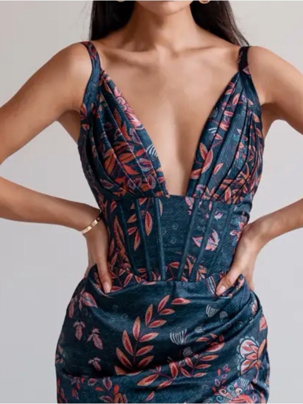 Averie Halley Draped Midi Dress - Picture 2 of 5